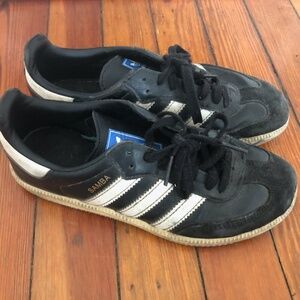 Adidas Samba Classic Black Gum Sneakers Shoes Boy's 3